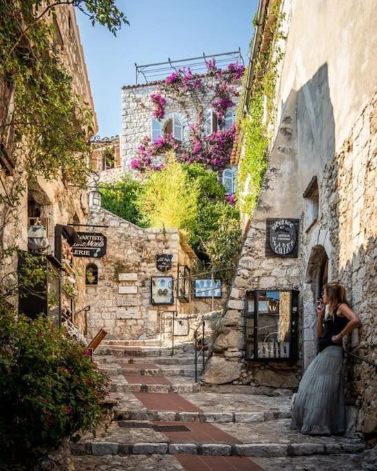 Studio Au Calme, Avec Terrasse Et Parking A Eze Village Kültér fotó